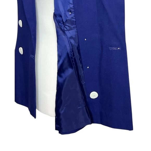 VTG Pendleton Classic Women's Blazer SZ 6 Blue Short Sleeve Double Breasted USA - Picture 8 of 14